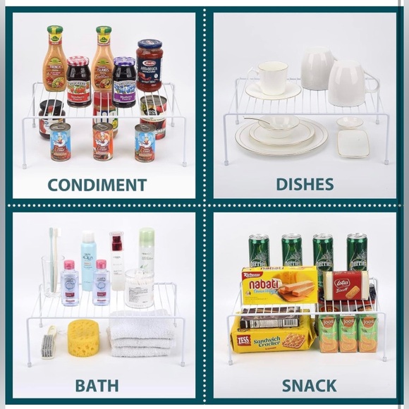 Last one! Set of 6!! 13.1 x 10.2 Inch Cabinet kitchen Storage Rack Organizer - Picture 1 of 5